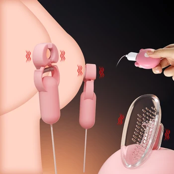 Električni Nastavek Vijak Prsi Massager Vibrator Ojačevalec Ropstva Adult Sex Igrače Za Ženske Parov Ženskih Čistost Spodbujanje Klitoris