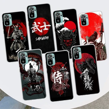 Estetski Samurai Kul Telefon Primeru Za Xiaomi Redmi Opomba 12 10 10 9 9 8 9T 8T 11T 11S 11E 11 Pro Plus 7 5 5 G Coque Pokrov