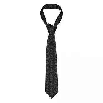 Formalno Siva Volcoms Krog Logotipi Neckties Moških Meri Svile Poslovnih Vezi