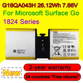 G16QA043H Laptop Baterije Za Microsoft Surface Pojdi 1824 4415Y Tablet PC 2ICP4/76/76 7.66 V 26.12 Wh 3411mAh Zamenjava Baterij