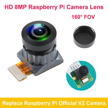 HD 8MP Raspberry Pi Modula Kamere IMX-219 160 Stopinj Spusti-v Zamenjavo Objektiv za Raspberry Pi Uradni V2 Fotoaparat