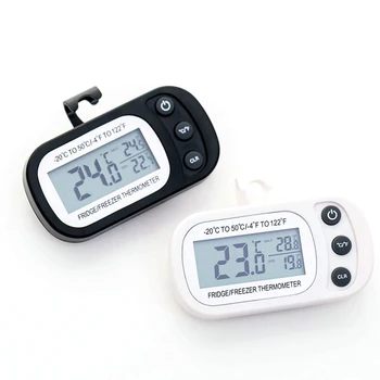Hladilnik Termometer Anti-vlažnost Hladilnik Zamrzovalnik Električni Digitalni Termometer, Temperaturo Monitor LCD Zaslon s Kavljem