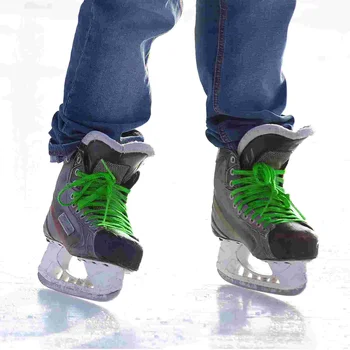 Hokej na ledu Voskom Skate Vezalke 96inch Dual Layer Pletenic Okrepljeno Nasveti Za Hokej Skate Čevelj Čipke Hokej Smučarskih Shoelaces