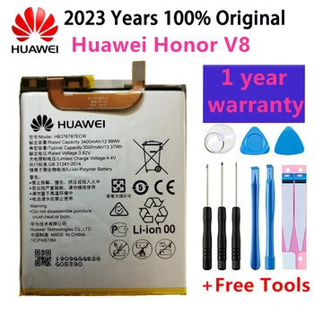 Hua Wei Originalne Baterije Telefona HB376787ECW Za Huawei Honor V8 3500mAh Zamenjava Baterij Brezplačna Orodja