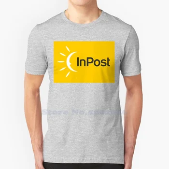 InPost Logotip Visoko kakovostne Majice Modni T-shirt Nove 100% Cotton Tee