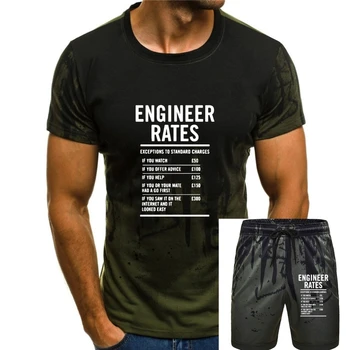 Inženir, Delo Stopnje Tiskanja Moške Majice s kratkimi rokavi Smešno Kratek Rokav svetovni Dan Očetov Oče Darilo T-Shirt Moški Vrhovi Tee Bombaž Poletne Obleke