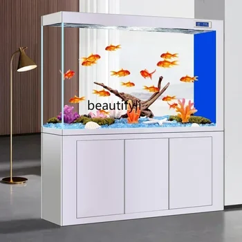 Jinjing Super Belega Stekla Vhod Zaslon Zmaj Fish Tank Dnevna Soba Velike Spremembe Vodo Akvarija