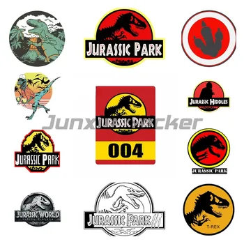 Jurassic Park, Dinozaver Logotip Avto Nalepke Motorno Kolo, Off Road Dirka Laptop Čelada Prtljage Vinil Nepremočljiva Nalepka