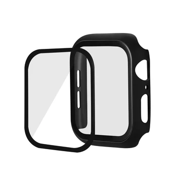 Kaljeno Steklo Film Full Cover Za Apple Watch Primeru, Series 2 3 4 5 Odbijača Screen Protector Za iWatch 44 42mm 40 mm 38 mm Ohišje
