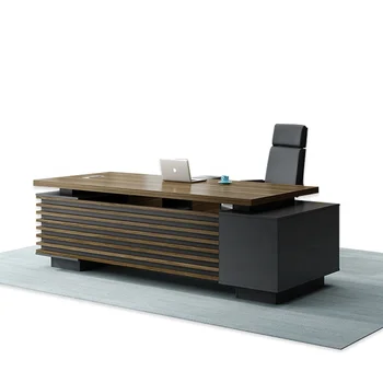 L Oblika Modela, Vodja pisarne Lesenih Desk Pohištvo DIREKTOR Desk Črna Računalnik Tabela Pisarniške Mize