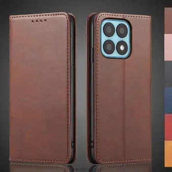 Magnetna privlačnost Usnjena torbica za Huawei Honor X8a držala namestite Pokrovček Primeru Čast X8a Denarnico, Telefon Vrečke Fundas Coque