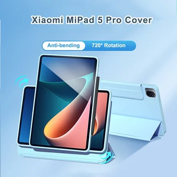 Magnetni Primeru za Xiaomi MI PAD 5 Primeru MiPad 5 Pro Magnetno Separacijo Primeru za Xiaomi MiPad 5 Pro Snemljiv Hrbtni Lupini Primeru