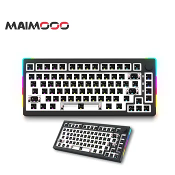 MAIMOOO KX75 75% 3-Mode Mehanske Tipkovnice Kit Hot-Swappable Prilagodljiv RGB Osvetlitev ozadja Strani Ambient Light & Gumb DIY Tipkovnico