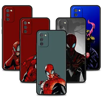 Marvel SpiderMan Strup Captain America Funda Za Samsung Galaxy A12 A51 A52 A32 A71 A21s A02s A31 A72 A22 A41 5G Kritje TPU Ohišje
