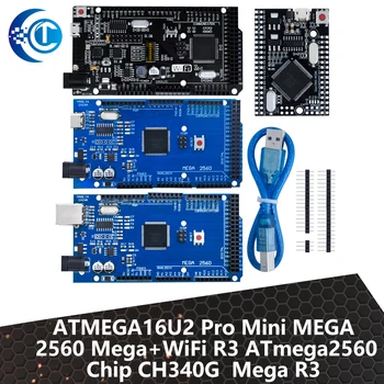 Mega2560 ATMEGA16U2 / Pro Mini MEGA 2560 Mega+WiFi R3 ATmega2560 Čip CH340G Za Arduino Mega R3 Razvoj Odbor WeMos ESP8266
