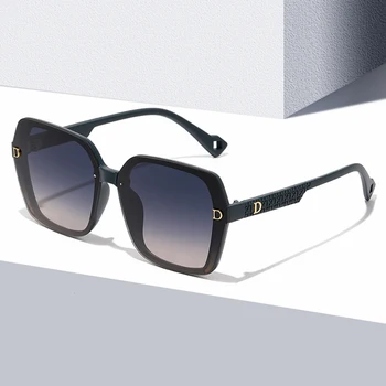 Moda 2024 Oblikovalec Kvadratnih Ženske Vintage Sončna Očala Luksuzne Blagovne Znamke Retro Gradient Odtenki Moški Vožnje Očala Gafas De Sol