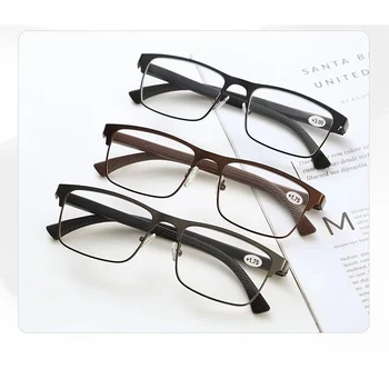 Morda Cvet Moške Poslovne Obravnavi Očala Letnik Kovinski Full Frame Presbyopia Očala Moški Obravnavi Očala