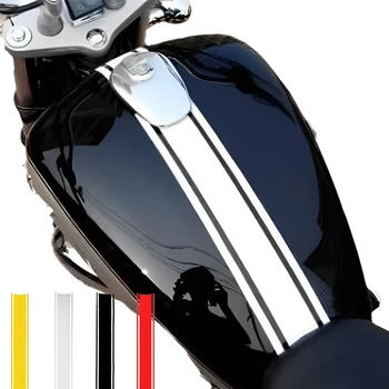Motorno kolo Rezervoar za Gorivo Nalepke Neprepustna za Dirke Motociklističnega Pribor Smešno Dekoracijo Prugasta Nalepke Moto Decals 50*4.5 CM