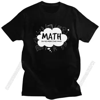 Moške Matematiko Učitelji T Majice s Kratkimi Rokavi Bombaž Tshirt Lep T-Shirt Geek Znanost, Matematika Tees Ohlapno Fit Oblačila