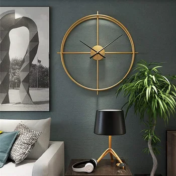 Nordijska sodobno minimalistično ustvarjalne visi ure dnevno sobo španski online slavni modni minimalističen atmosferski umetnosti ura.