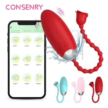 Nova Zmogljiva APLIKACIJA za Nadzor Vibrator Neskončno Bluetooth Vibracijsko Jajce Ženski Modni Hlačne G-spot Stimulator Klitorisa Izdelke, povezane s spolnostjo
