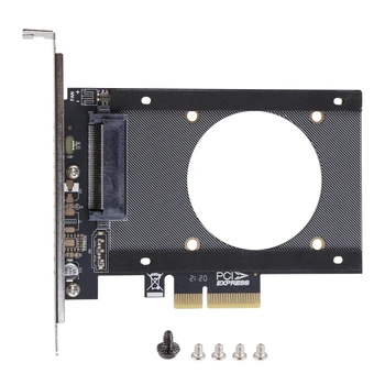 Novo-PH46 PCIe X4 U. 2 Riser Card SFF-8639 SSD GEN3 Hitro Hlajenje Expanion Kartico