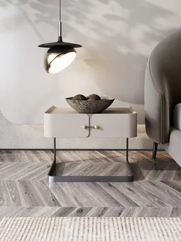 Ob postelji kabinet Moderne barve postelji kabinet minimalističen italijanski shranjevanje spalnica skupaj masivnega lesa majhno strani kabineta