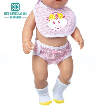 Oblačila za punčko Perilo, hlače z oprsnikom, fit 18 inch 43-45 cm otroška igrača novo rojen lutka dodatki