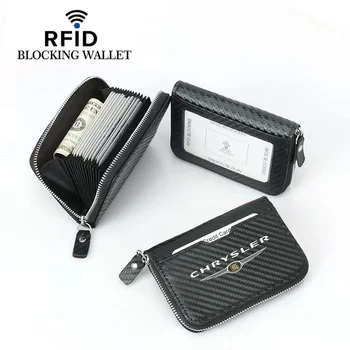 Ogljikovih vlaken kartico vrečko RFID anti-magnetno multi-card denarnice za Chrysler 300c 300 200 200c
