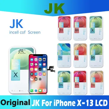 Original JK Incell Za IPhone X XS XR 11/11Pro 12/12ProMax 13 LCD Zaslon, Zaslon na Dotik, Računalnike Nadomestni Deli, Brez Mrtvih Pikslov