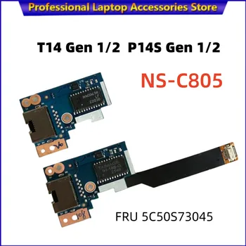 Original za Lenovo ThinkPad T14 Gen 1/2 P14s GEN 1 / 2 LAN Port Odbor 5C50S73045 NS-C805