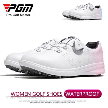 PGM Ženske Gradient Ultra-lahkih Golf Čevlji Dame Nepremočljiva Golf Športne Superge Dihanje Čevlji Anti-Slip Obutev Sponke Gumb