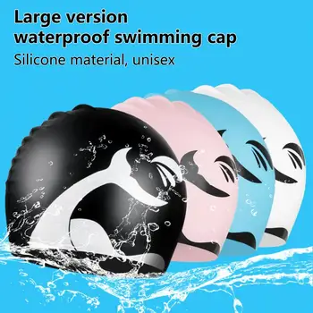 Praktično Izobraževanje Odraslih Plavati Klobuk Nepremočljiva Zaščito Za Ušesa Lahki Silikonski Material Plavanje Klobuk