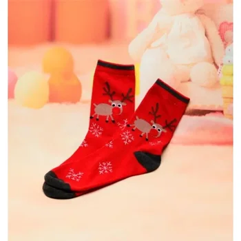 Prodaja preproste ženske nogavice stare elk Snežinka midtube odraslih risanka Božič osebnost nogavice udobno