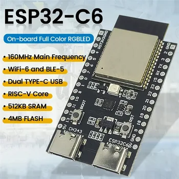 Razvoj Odbor WiFi Modul Bluetooth ESP32 C6 za Arduino Nano Internet Stvari ESP32-C6-WROOM-TIP 1-C 4MB Flash