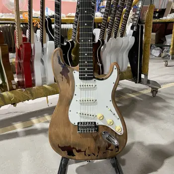 Relikvija ST Električna Kitara Rory Gallagher CS Jelše Telo Palisander Fingerboard Visoke Kakovosti Guitarra Brezplačna Dostava