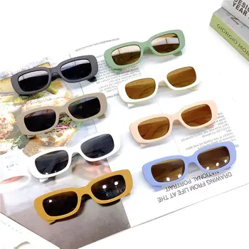 Retro UV-400 Zaščita Dekleta Fantje Očala Očala Otroci sončna Očala Otroci sončna Očala Pravokotnik