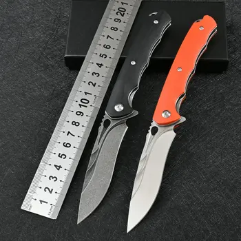 SDOKEDC Taktično Zložljiva Žepni Nož D2 Jekla Rezilo G10 Ročaj EOS Boj Nož z Sponka za Moške Kampiranje Preživetje