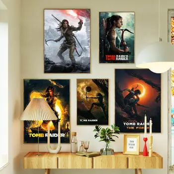 Shadow of the Tomb Raider Kovačnica Platno Slikarstvo Poster Tiskanje Wall Art Plakat Za Sodobno Družino Dnevni Sobi Doma Dekor