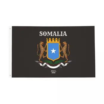 Somalija Zastav Dvojno Stranicami Notranja Zunanja Banner Angleščino Zastave Vseh Vremenskih Viseči Okras 3x5 FT