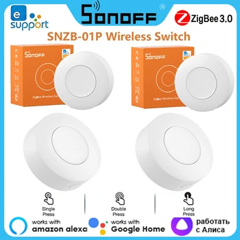 Sonoff SNZB-01P Zigbee Draadloze Schakelknop Smart Scene Stikalo Domotication Nadzor Voor Ewelink App Alexa Smartthings