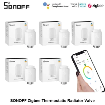 SONOFF Zigbee termostatičnimi Ventil Smart TRV Termostat Pogona Temperatura Grelec Nadzor Podporo Alexa ZHA Zigbee