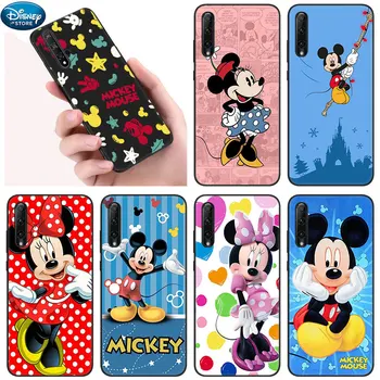 Strip Disney Minnie Mickey Mouse Primeru Za Huawei Honor 30i 20S 20E 10i 7A 7S 8A 8 8C 8X 9A 9C 9X Pro 10X Lite Črni Pokrov