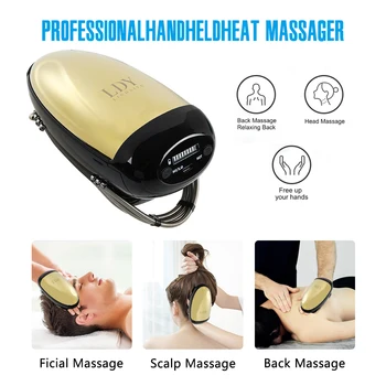 Strokovno Vibracije Massager Brivnica Akumulatorski Ročni Toplote Massager USB Polnjenje Telesa Vratu Nazaj Glavo, Obraz Massager