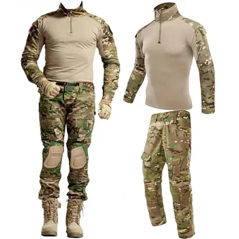 Taktične Vojaške Uniforme Airsoft Obleke, Obleke Za Usposabljanje Obleko Prikrivanje Lov Majice Hlače Paintball Določa Vojaške Hlace Moški