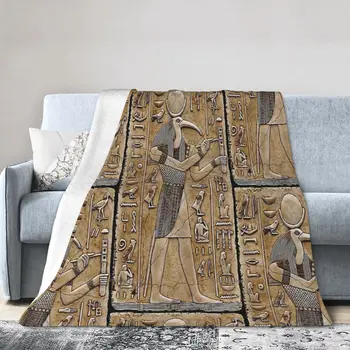 Thoth -Stari Egipčanski Božanstvo Ultra-Mehko Mikro Flis Odejo