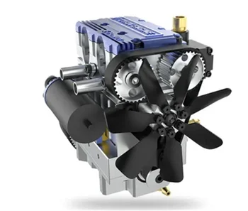 TOYAN X-POWER-DIY Motorja Model Komplet Dvojno-Valjni 4-Štiritaktni Vodno Hlajeni Inline Metanol Motor Modela Stavbe Zbiranja Igrač