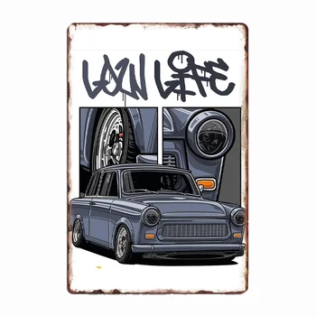 Trabant 601 Nizko Življenje Kovinski Znak Stensko Slikarstvo Prilagodite Stena Zidana Kuhinja Tin Prijavite Plakati Soba Dekoracijo Sten