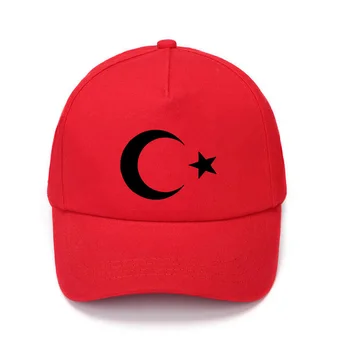 Turške zastave Tisk Otroci, Otroci Fant Dekle Skp Nastavljiv Baseball Caps Ponos Hip-Hop Sonce Klobuk Meri Ideja Kul Priložnostne