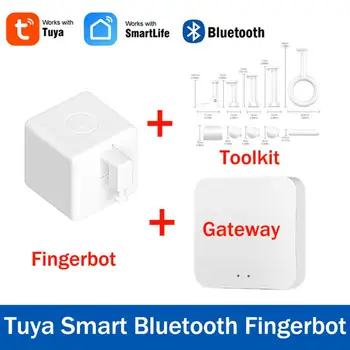Tuya Bluetooth Očesa Smart Fingerbot Plus Stikalo Gumb Potiskalo Smart Življenje Stikalo Časovnik Glasovni Nadzor Deluje Z Alexa Googlova Domača Stran